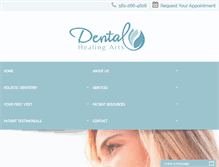 Tablet Screenshot of dentalhealingarts.com